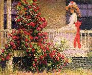 Philip Leslie Hale The Crimson Rambler oil painting